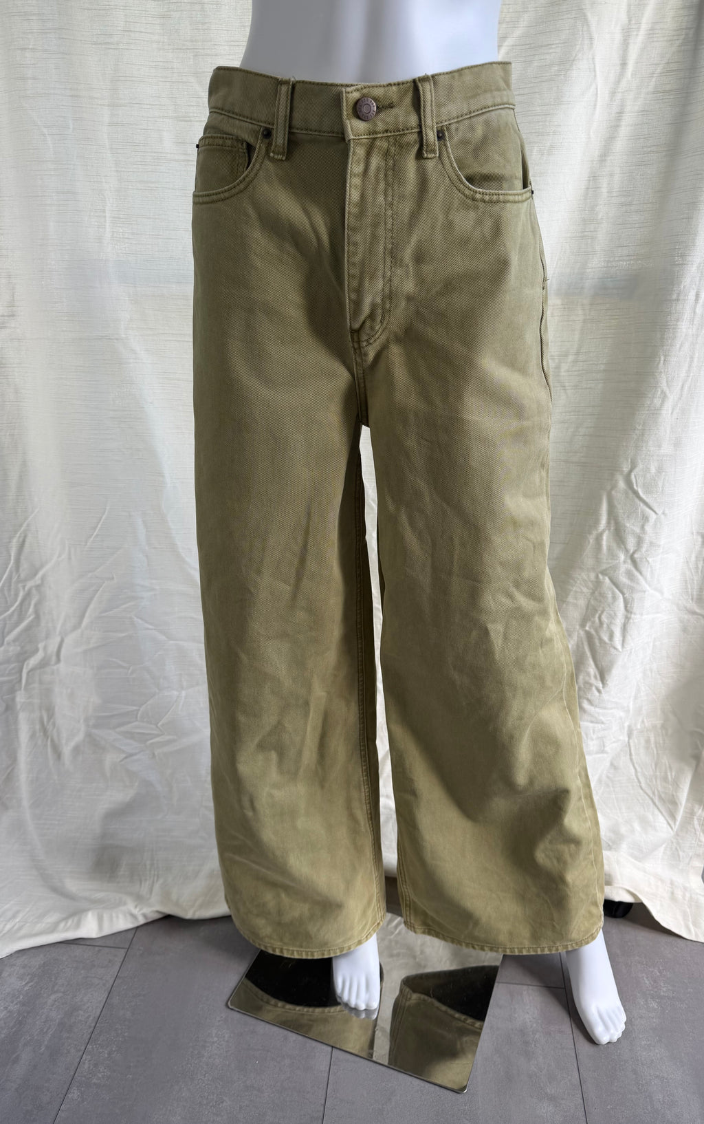 Olive Green Wide Leg Pant