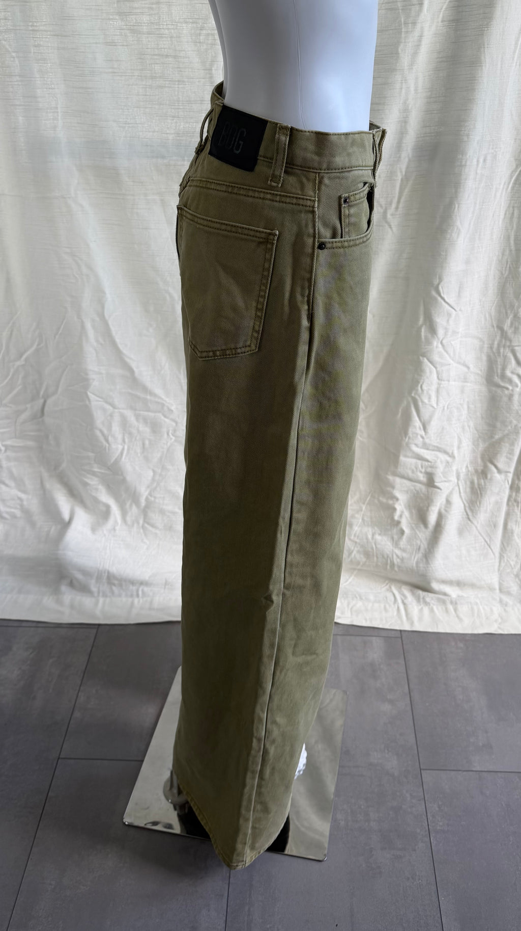 Olive Green Wide Leg Pant