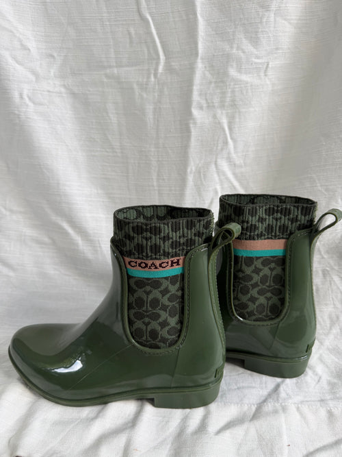Coach rain boots
